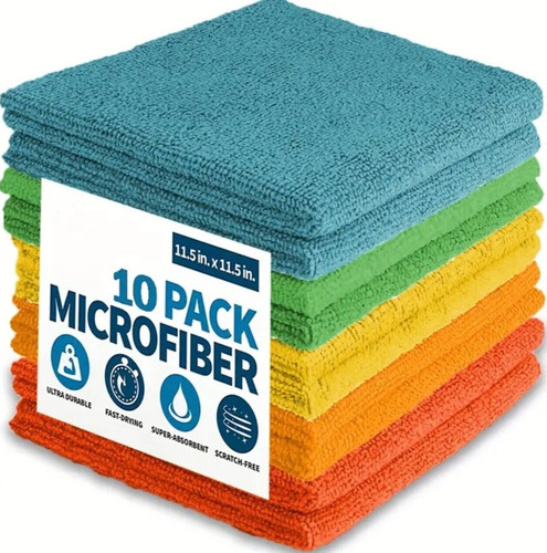 Pcs microfibre cleaning - 10,