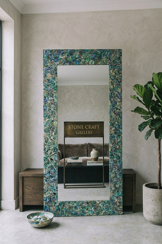 Abalone shell floor - floor, mirror