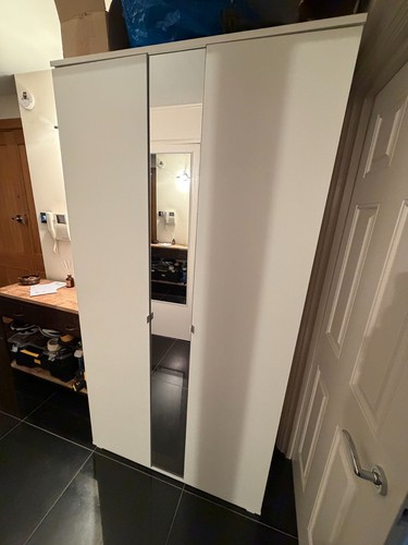 Ikea vihals white wardrobe - vihals,